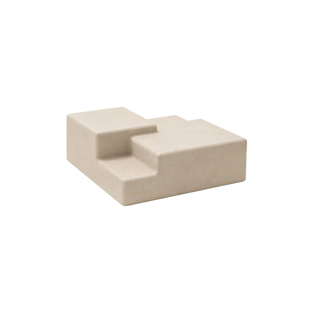 Table basse Matrix / 72 x 72  cm x H 29 cm - Béton - Mogg - Perle - Béton