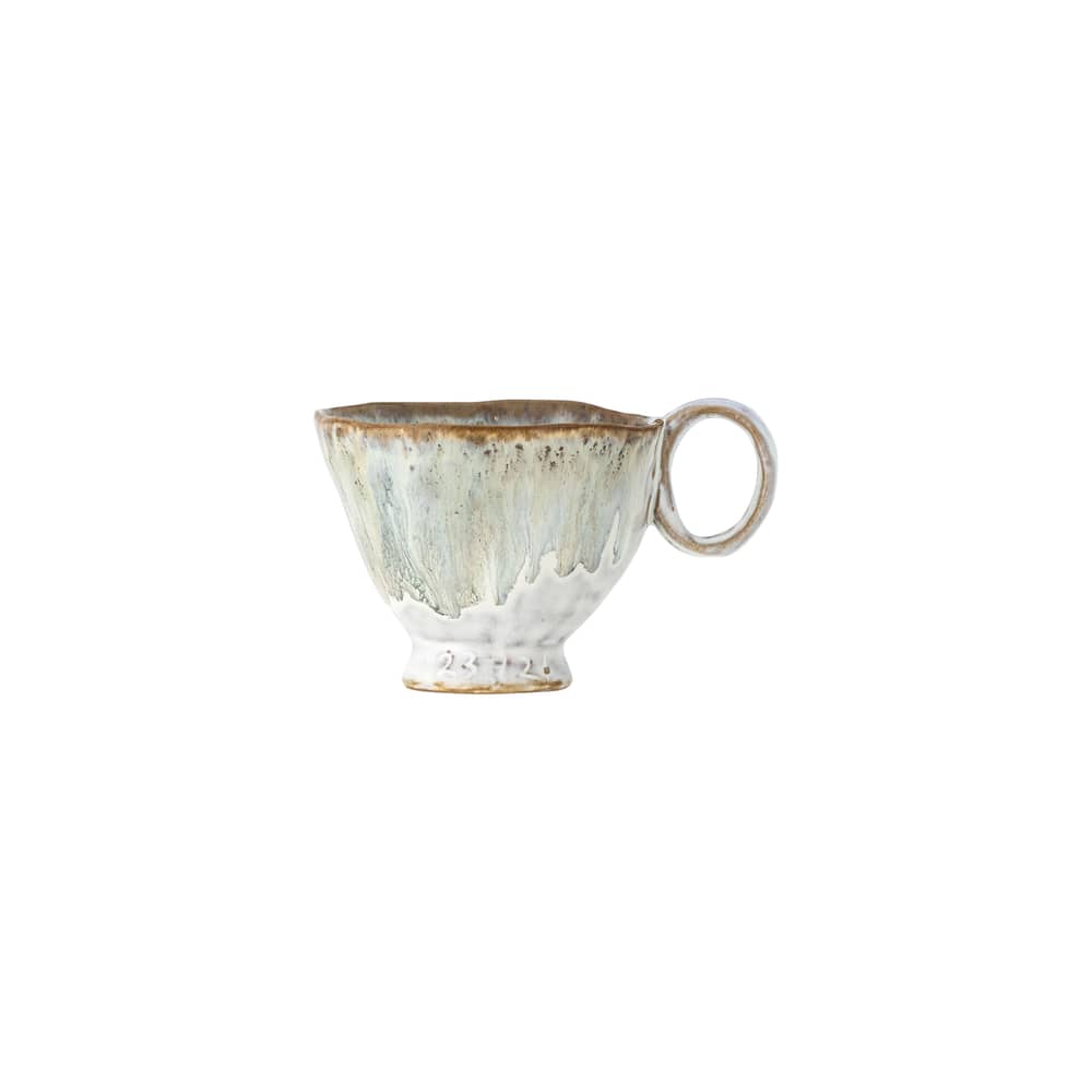 Tasse Imogen céramique vert / Ø 8,5 x H 7 cm - 175 ml - Bloomingville - Vert - Grès émaillé