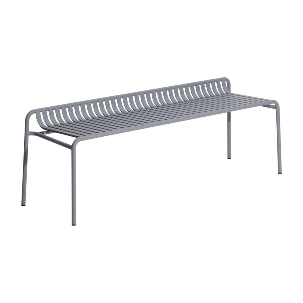 Banc Week-end métal gris / Aluminium - L 156 cm - Petite Friture - Gris Pierre - Aluminium