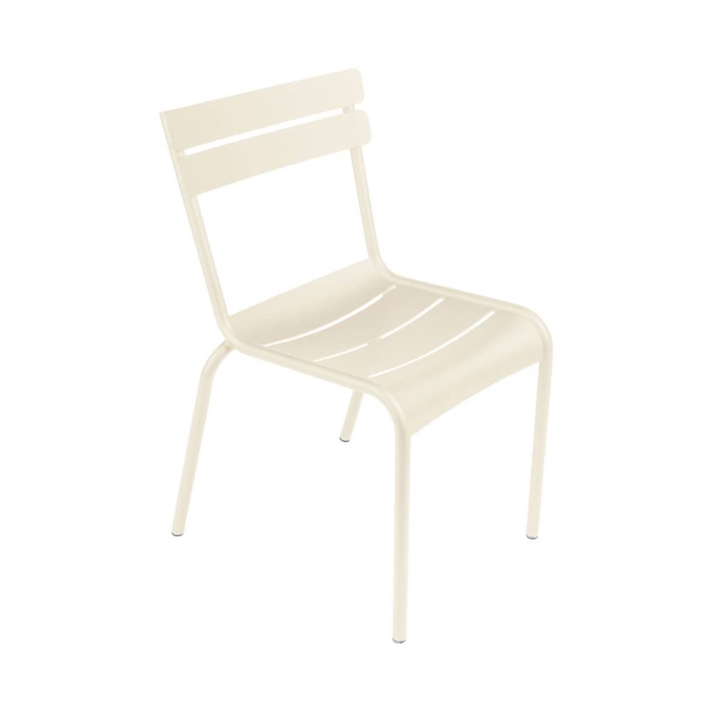Chaise empilable Luxembourg métal beige - Fermob - Beige latte - Aluminium