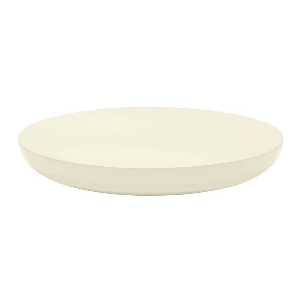 Olo Colours Coffee table wood white / Ø 100 x H 15 cm - Mogg - Pearly white - Lacquered solid wood