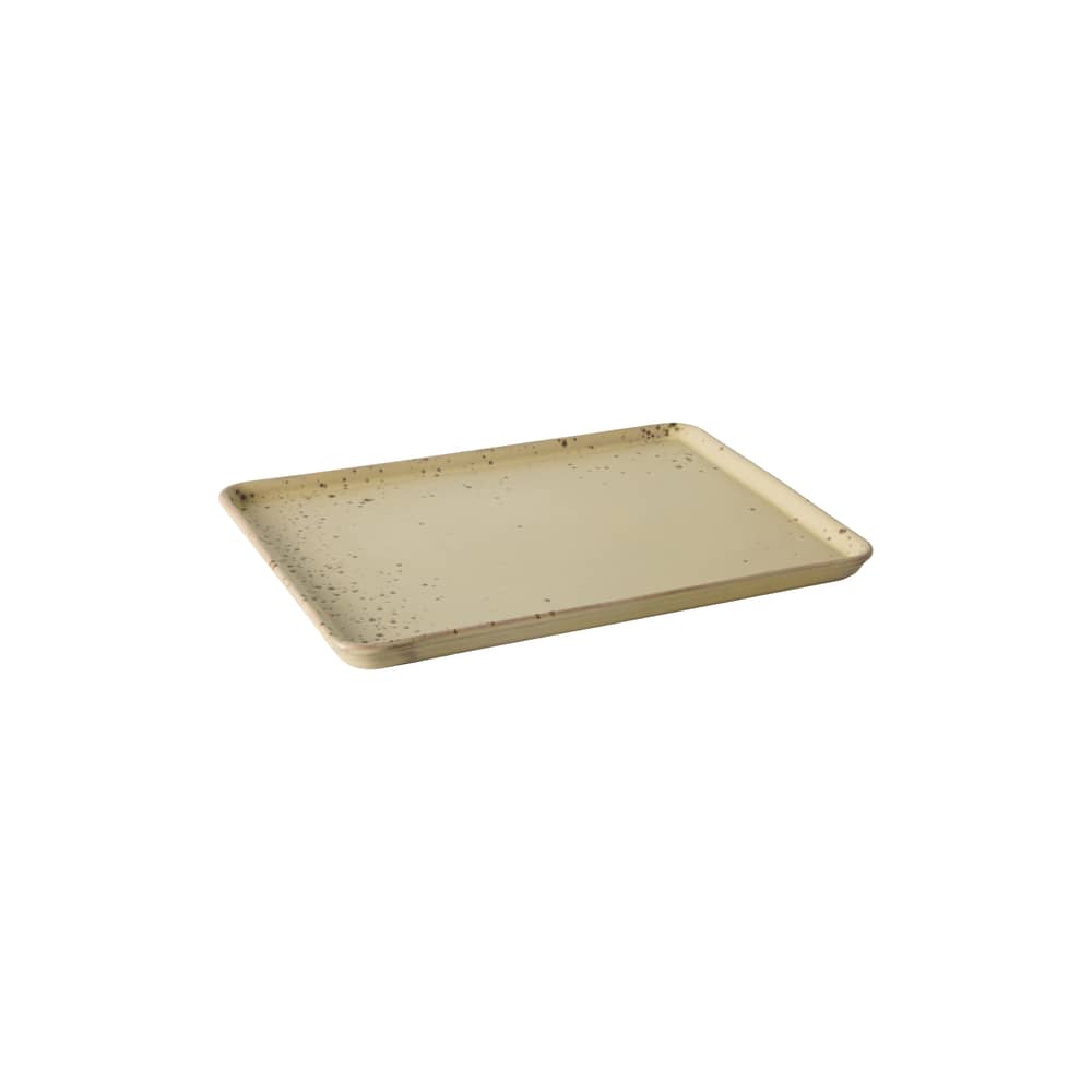Piatto di portata 70s ceramics ceramica beige / Piano/vassoio - 22,5 x 33 cm - HK LIVING - Grana - Gres smaltato