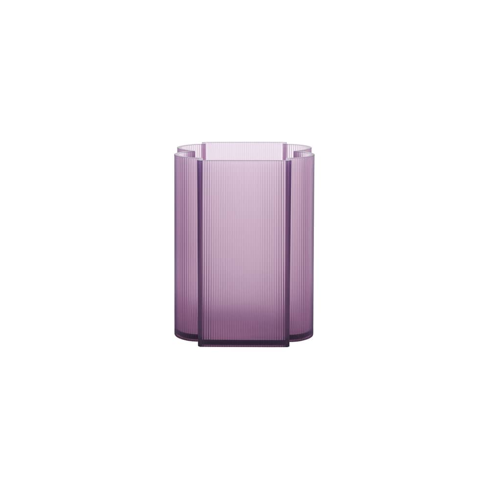Vase Okra plastikmaterial violett / H 24 cm - Recycled / Patricia Urquiola, 2026 - Kartell - Violett - Recyceltes PMMA