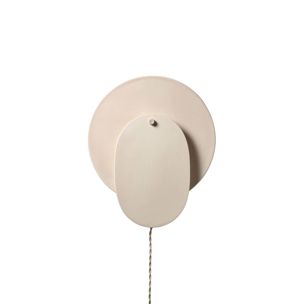 Nebula 01 Wall light with plug ceramic pink / W 33.6 x H 39.5 cm - Serax - Pinky beige - Glazed ceramic