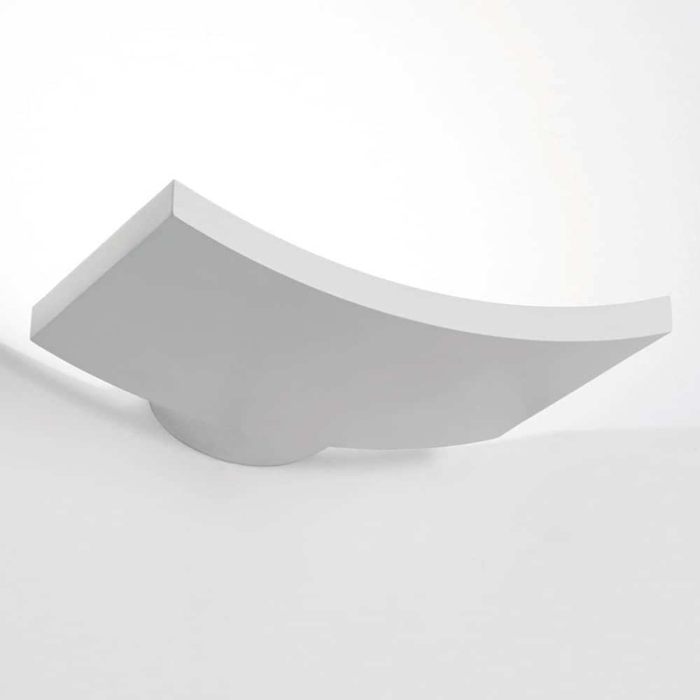 Wandleuchte Microsurf LED metall weiß - Artemide - Weiß - klarlackbeschichtetes Aluminium