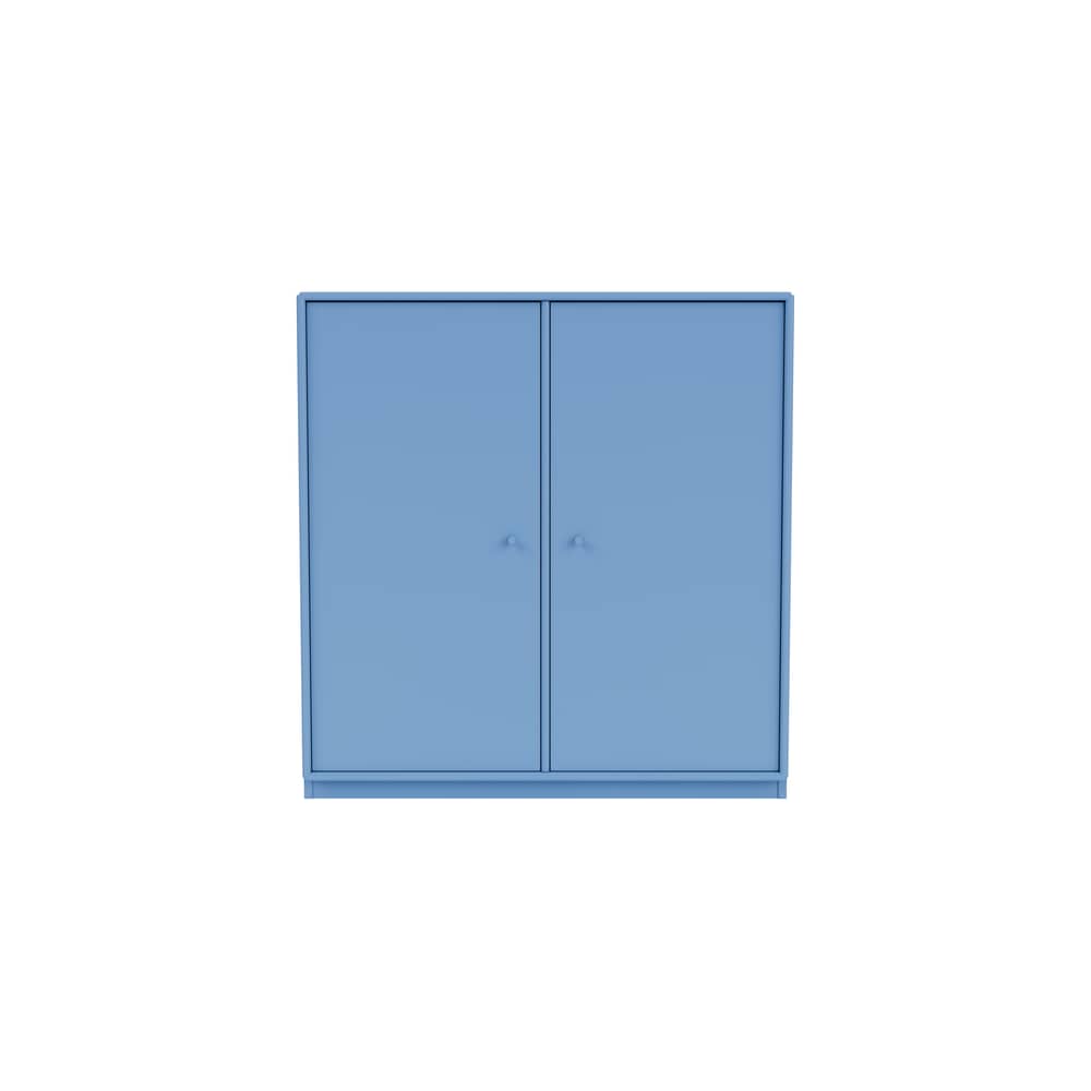 Ablage Cover Cabinet holz blau / B 69.6 x T 30 x H 72,6 cm - 2 Türen - MONTANA - Azure 154 - lackierte Holzfaserplatte