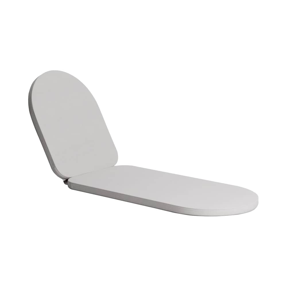 Accessorio  tessuto grigio / Materasso per lettino Weekend - 210 x 62 cm - Petite Friture - Grigio - Acrilico, Schiuma ad alta resilienza