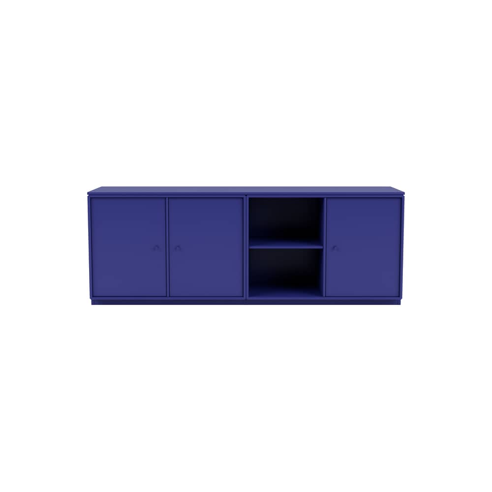 Anrichte Save holz blau / B 139.2 x T 38 x H 51 cm - MONTANA - Monarch 135 - lackierte Holzfaserplatte