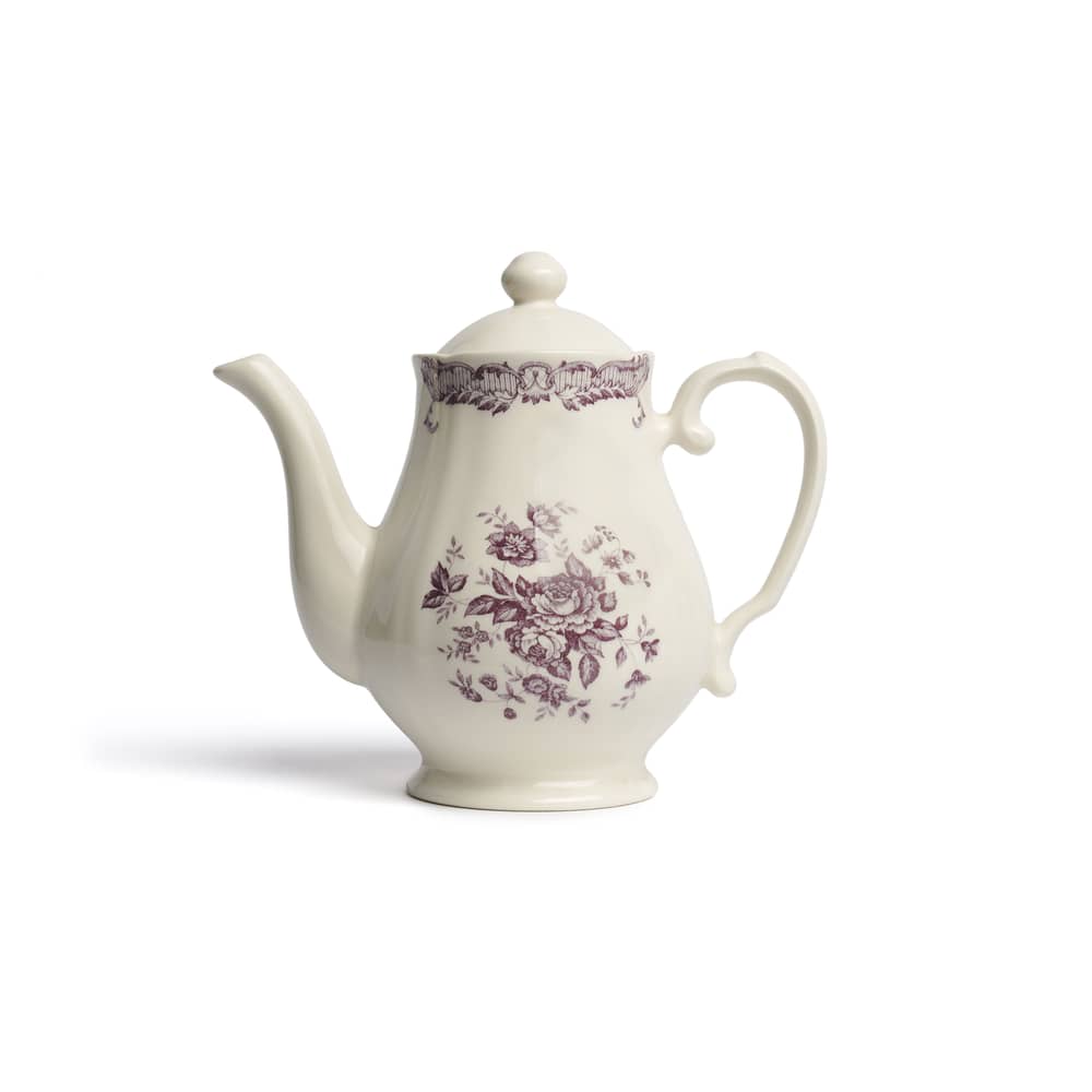 Rose Teapot ceramic pink / 965 ml - H 19.5 cm - Bitossi Home - Pink - Ironstone Ceramic