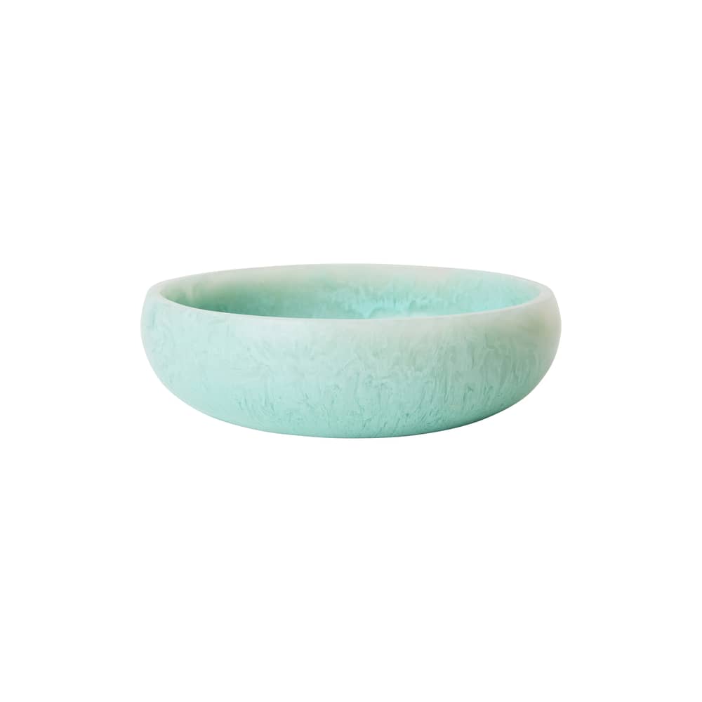 Piatto da portata  materiale plastico verde / Ø 26 x H 7,5 cm - HK LIVING - Verde menta - Resina