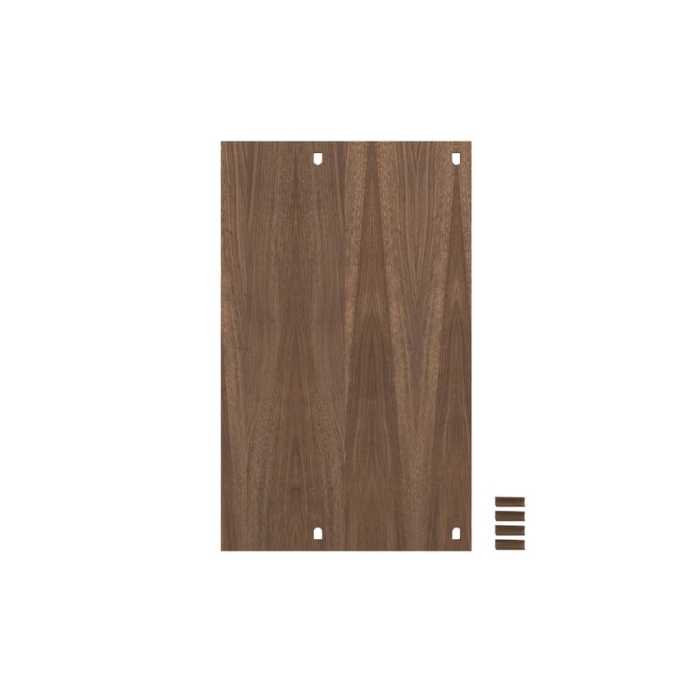 Accessoire / Tablette-bureau pour système Shelving System - L 85 x Prof. 52 cm - MOEBE - Chêne fumé - MDF placage chêne