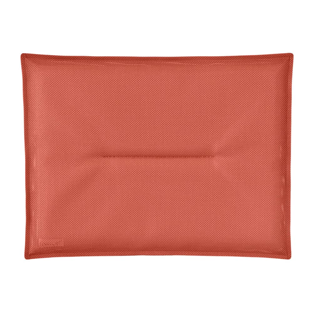 Accessoire  tissu rouge / Coussin assise paccour chaise Bistro - 38 x 28 cm - Fermob - Stéréo Ocre rouge - Mousse polyéthylène, Tissu outdoor Batyline