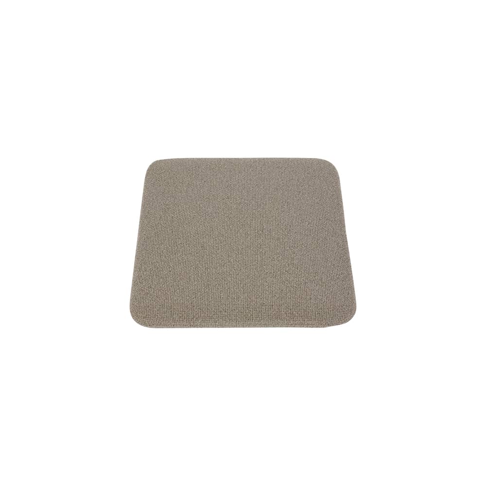 Accessorio  tessuto beige / Cuscino per sgabello Curva - 27,5 x 32 cm - AYTM - Talpa riccia - Schiuma di poliuretano, Tessuto bouclé