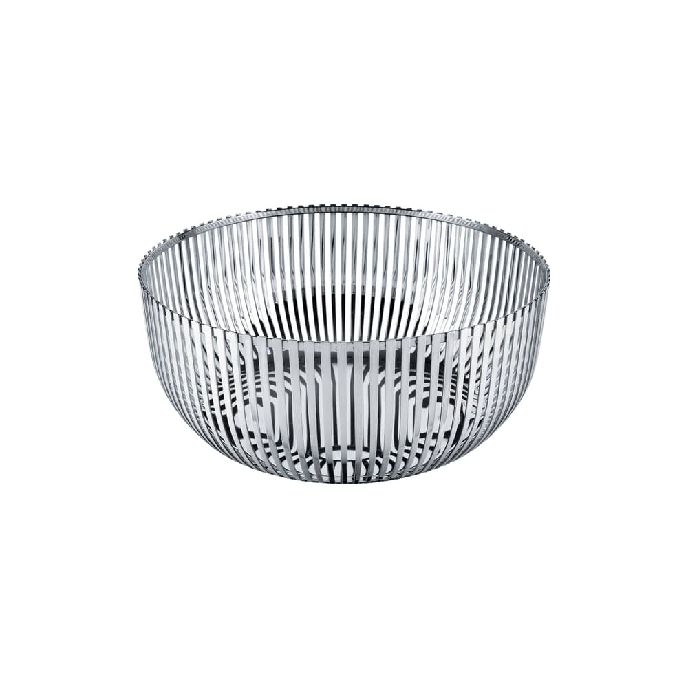 Corbeille PCH05 par Pierre Charpin métal / Ø 24 x H 11 cm - Alessi - Ø 24 cm - Acier brillant - Acier inoxydable 18/10