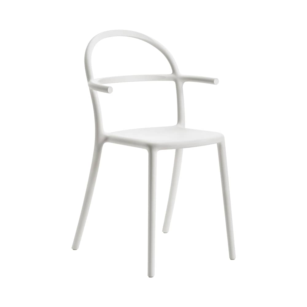 Fauteuil empilable Generic C plastique blanc /  Philippe Starck, 2017 - Kartell - Blanc - Polypropylène