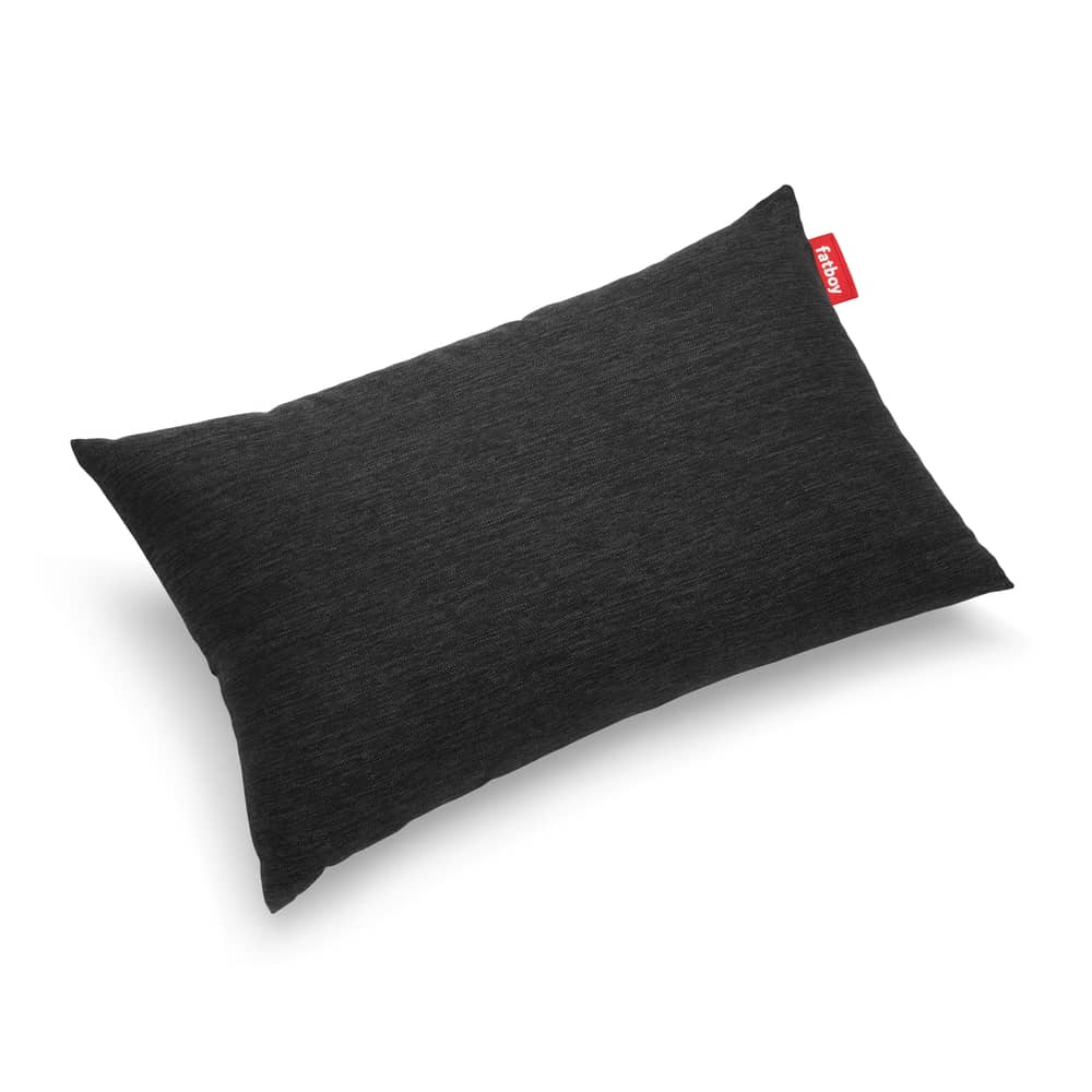 Coussin d\'extérieur King OUTDOOR tissu gris / Tissu Olefin - 66 x 40 cm - Fatboy - Gris tonnerre (Olefin) - Mousse polyester, Tissu oléfine