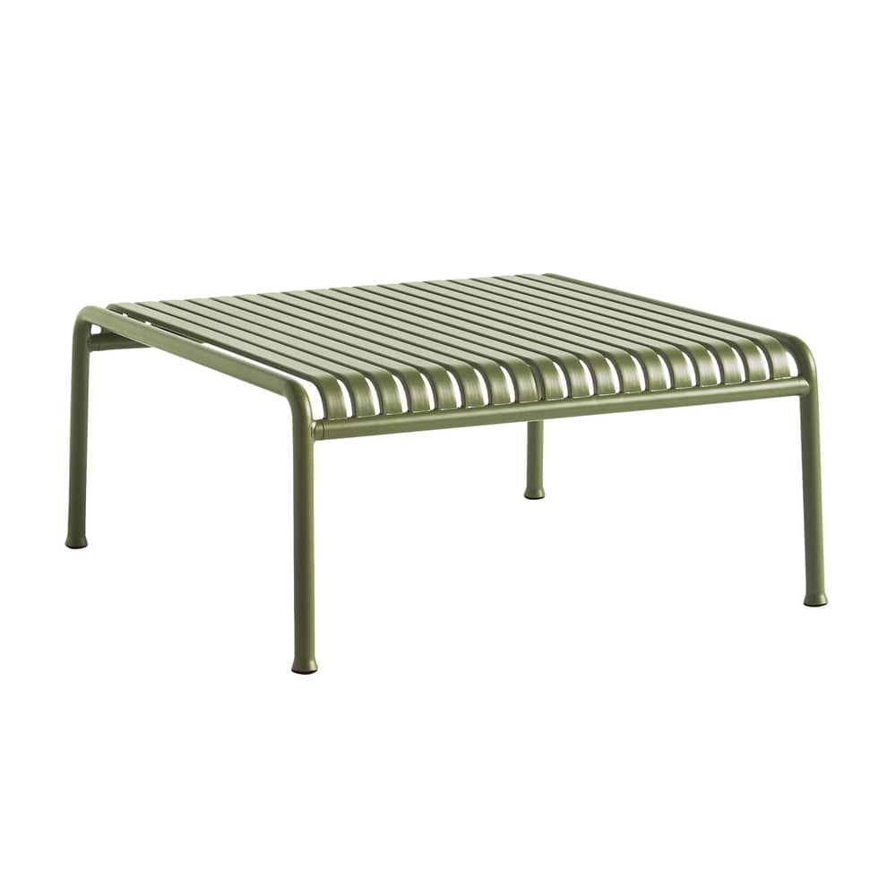 Table basse Palissade métal vert / 81,5 x 86 x H 38 cm - Bouroullec, 2016 - Hay - Vert olive - Acier