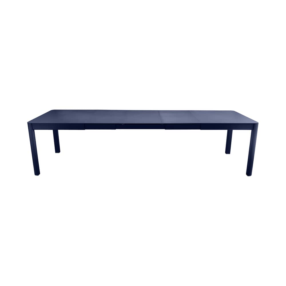 Table à rallonge Ribambelle XL métal bleu / L 149 à 299 cm - 6 à 14 personnes - Fermob - Bleu Abysse - Aluminium laqué
