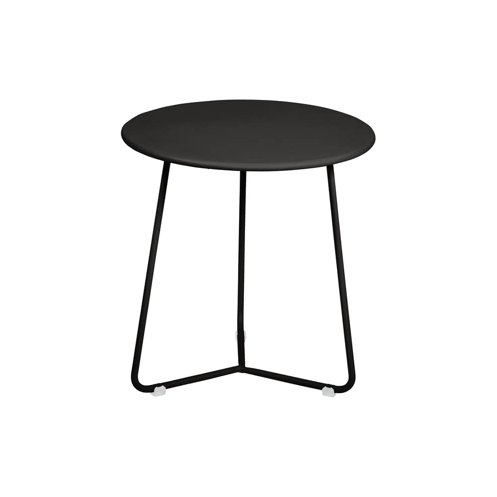 Cocotte End table metal black / Ø 34 x H 36 cm - Fermob - Licorice - Painted steel