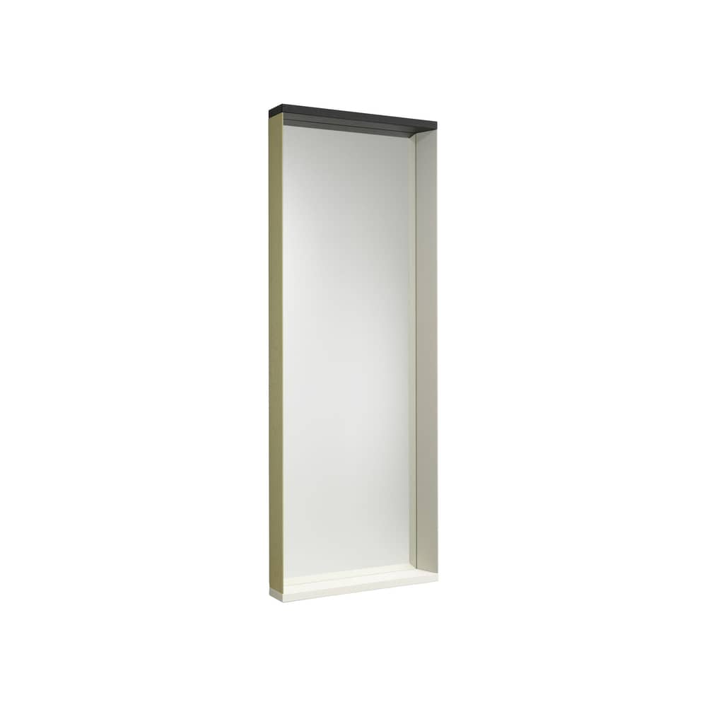 Miroir mural Colour Frame - Large bois naturel / L 58 x H 140 cm - Vitra - Neutre - Frêne laqué, Verre