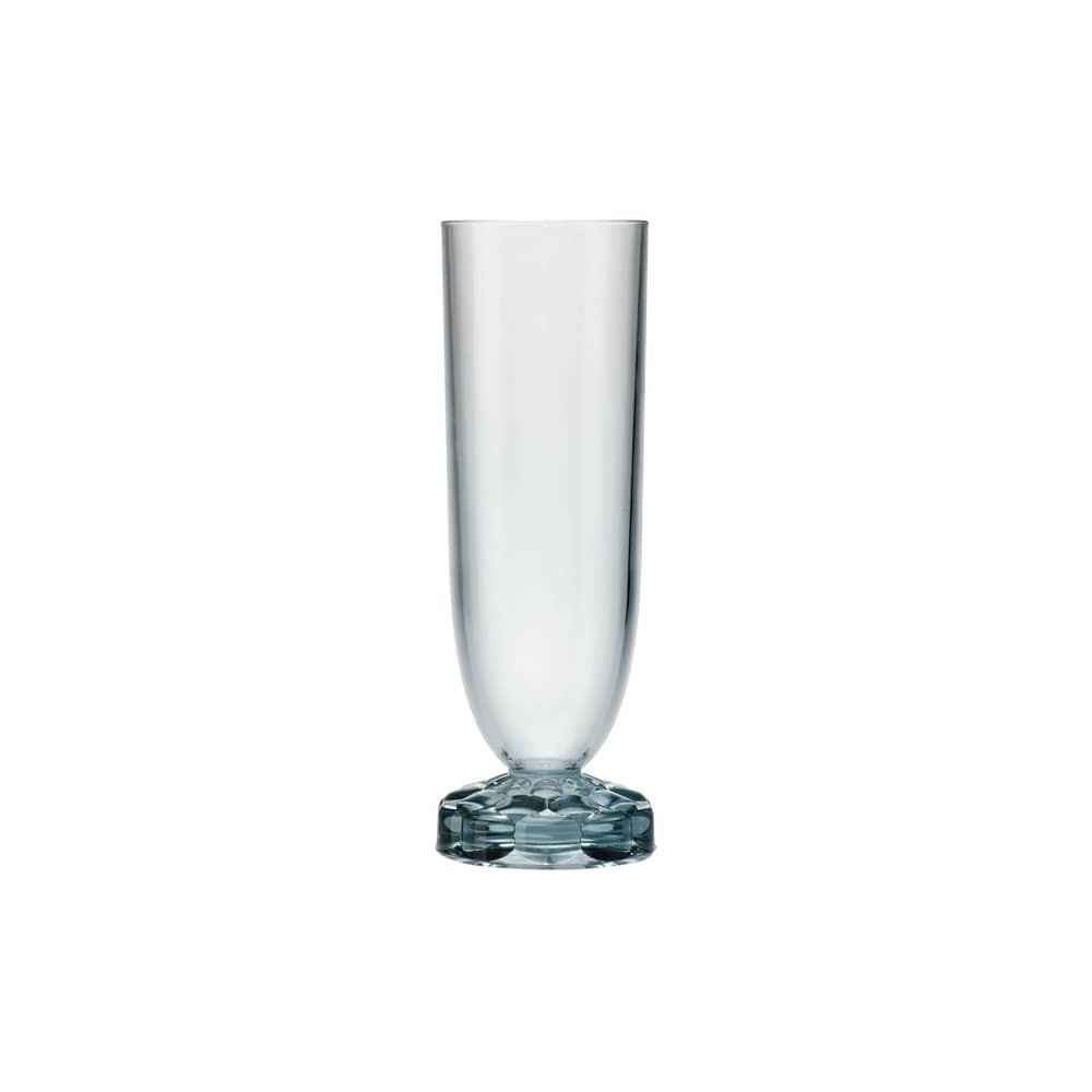 Flûte à champagne Jellies Family plastique bleu / H 17 cm - Kartell - Bleu ciel - PMMA