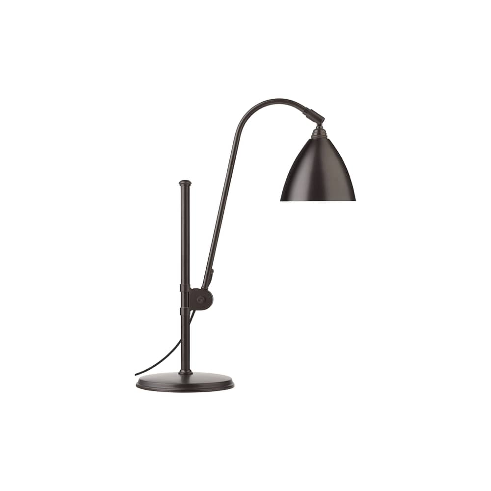 Lampe de table Bestlite BL1 métal noir / Réédition de 1930 - Gubi - Laiton noir - Laiton, Textile