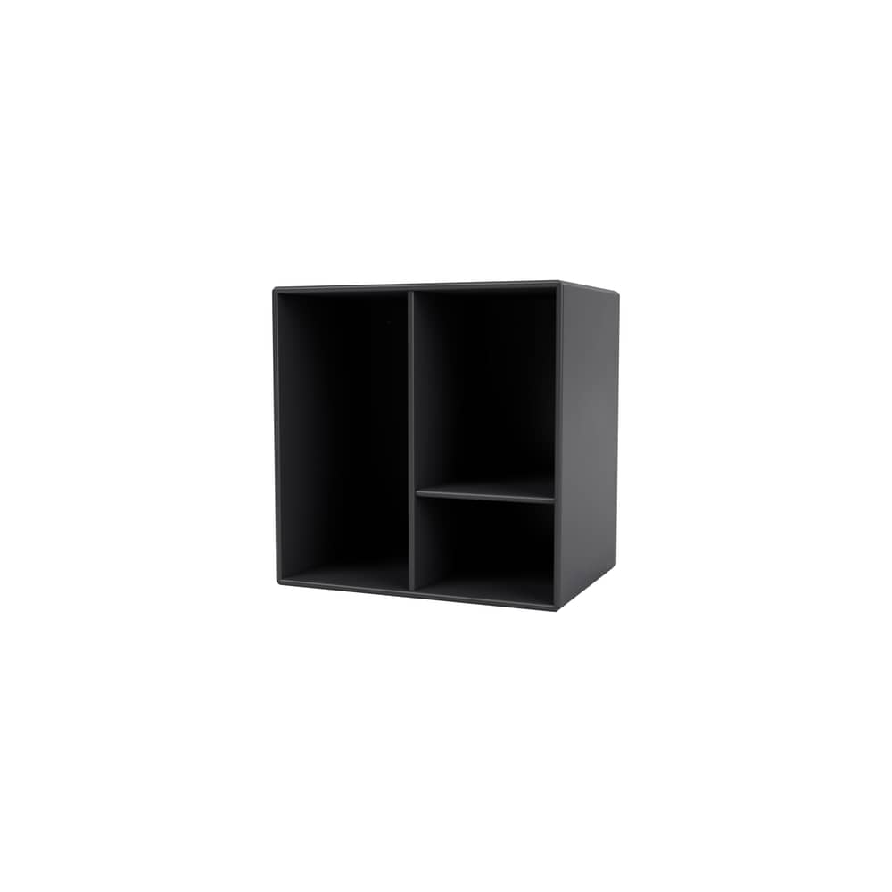 Rangement mural Montana Mini 1002 bois gris / 3 compartiments - 35 x 35 x P 25 cm - MONTANA - Anthracite 04 - MDF laqué