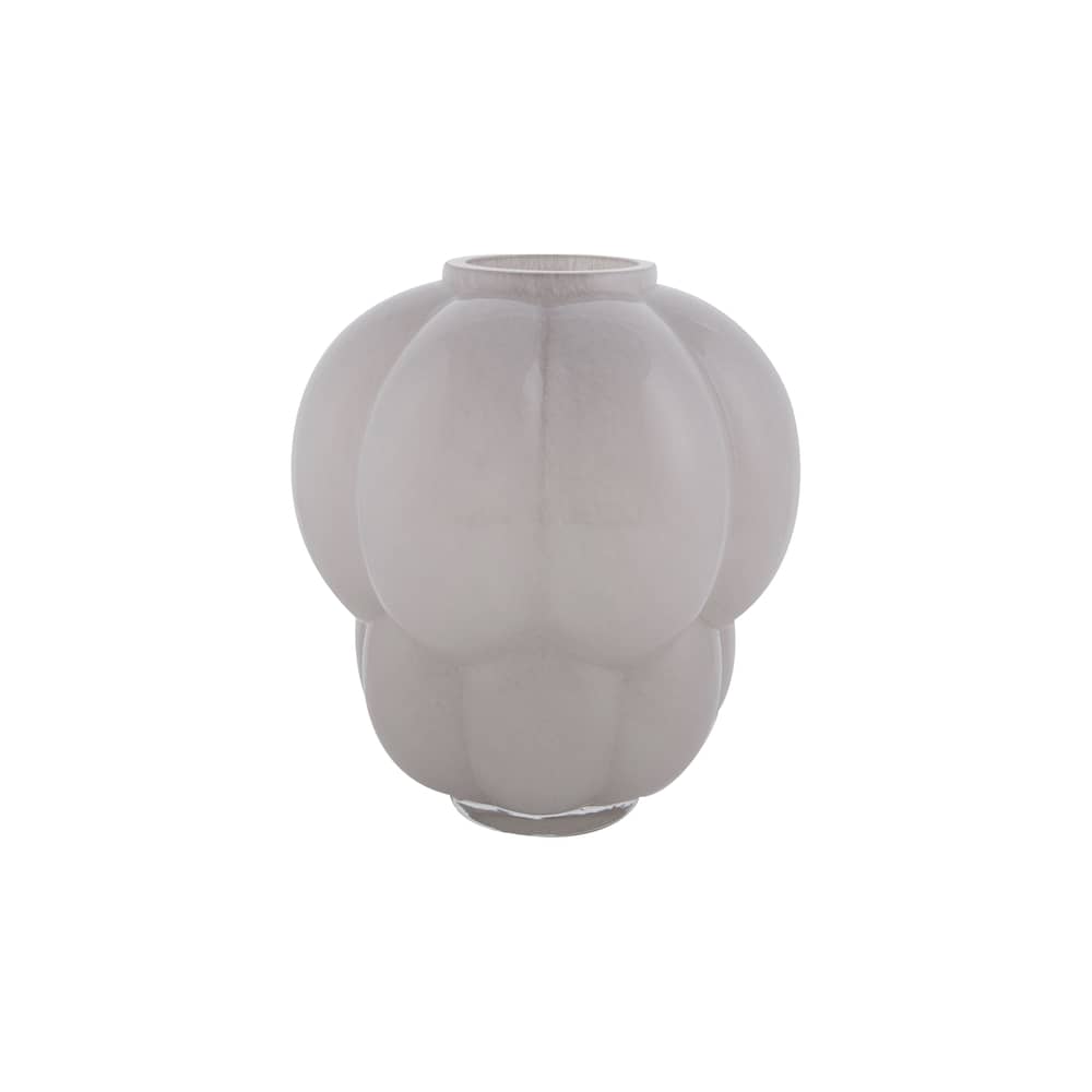 Vaso Uva vetro grigio / Ø 26 x H 28 cm - AYTM - H 28 cm / Grigio colomba - Vetro soffiato a bocca
