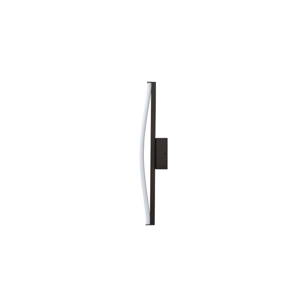 Bow Mini Wall light with plug metal brown / H 50 cm - 101 COPENHAGEN - H 50 cm / Bronze & white tube - Acrylic, Iron