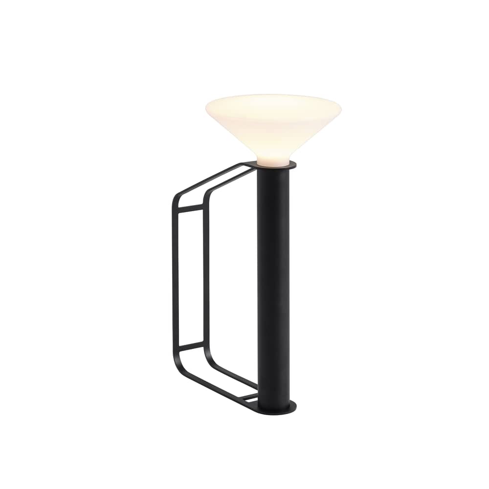 Lampe extérieur sans fil rechargeable Piton métal noir - Muuto - Noir - Aluminium, Plastique