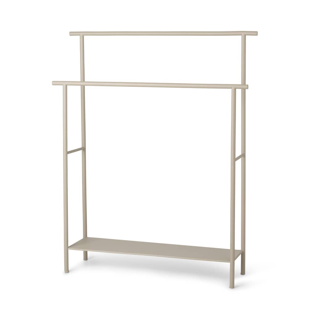 Porte-serviettes Dora / L 72,5 x H 88 cm - Ferm Living - Beige Cachemire - Métal thermolaqué