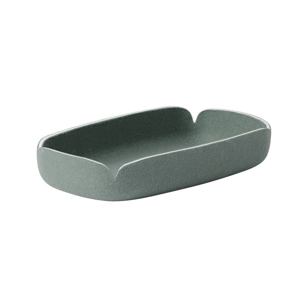 Cestino Restore Tray tessuto verde / 28 x 15,5 cm - Bottiglie di plastica riciclate - Muuto - Verde polvere - Feltro riciclato