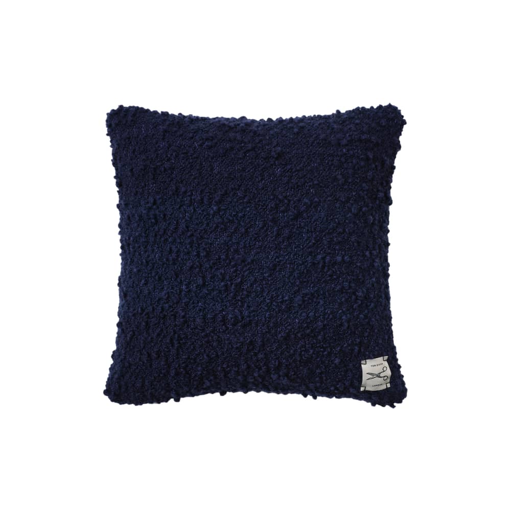 Coussin Bobble bleu / Tissé main - 45 x 45 cm - Tom Dixon - Bleu - Laine bouclée recyclée, Polyester recyclé