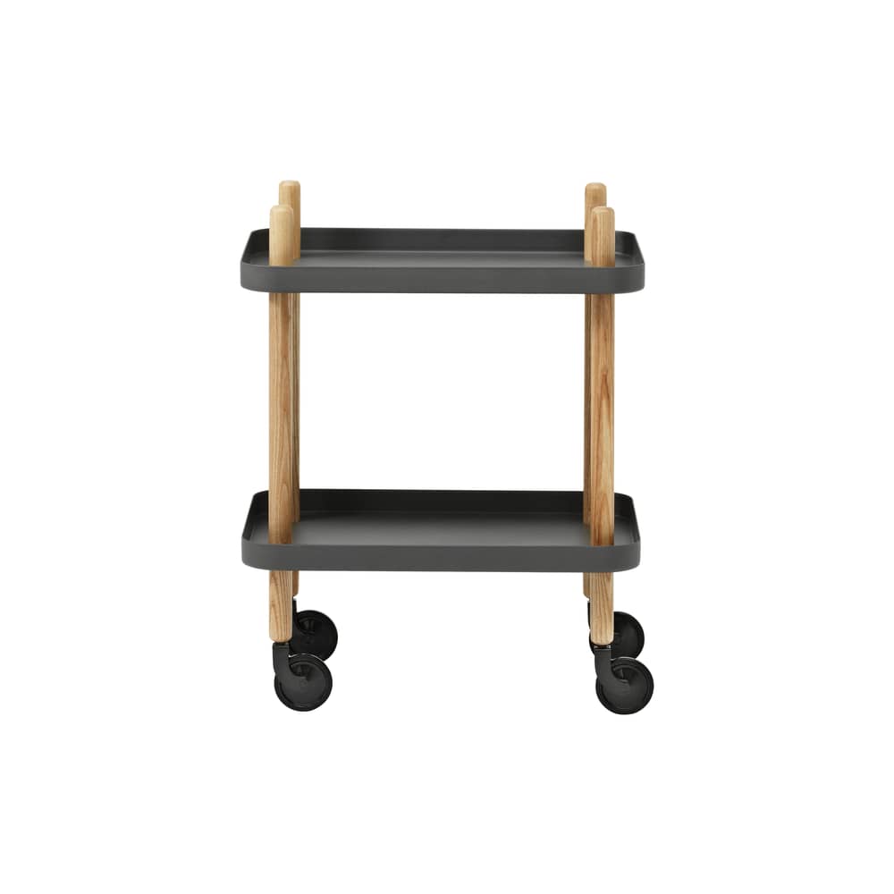 Block Dresser metal grey On wheels - Normann Copenhagen - Dark Grey - Ashwood, Steel