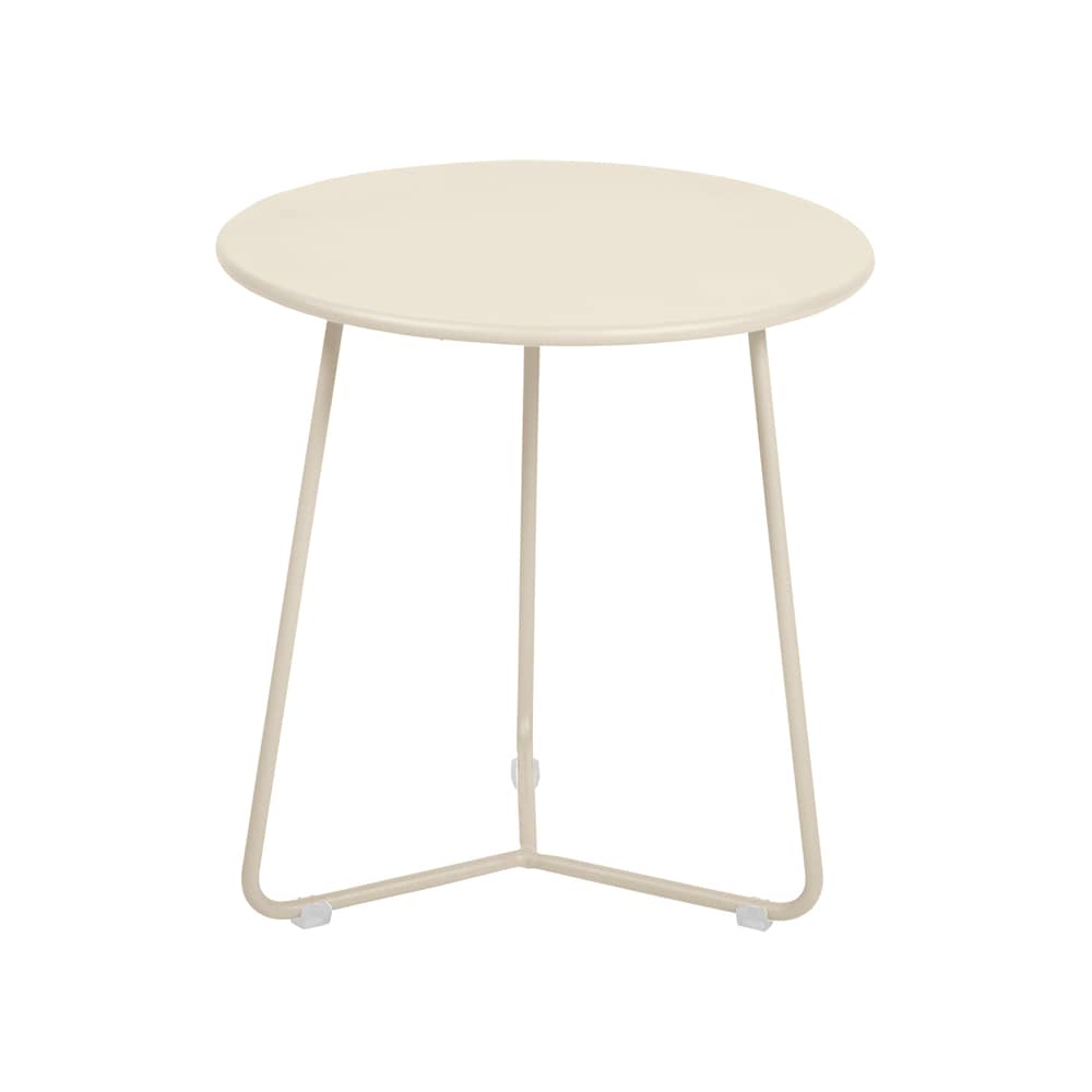 Table d\'appoint Cocotte métal beige / Ø 34 x H 36 cm - Fermob - Beige latte - Acier laqué