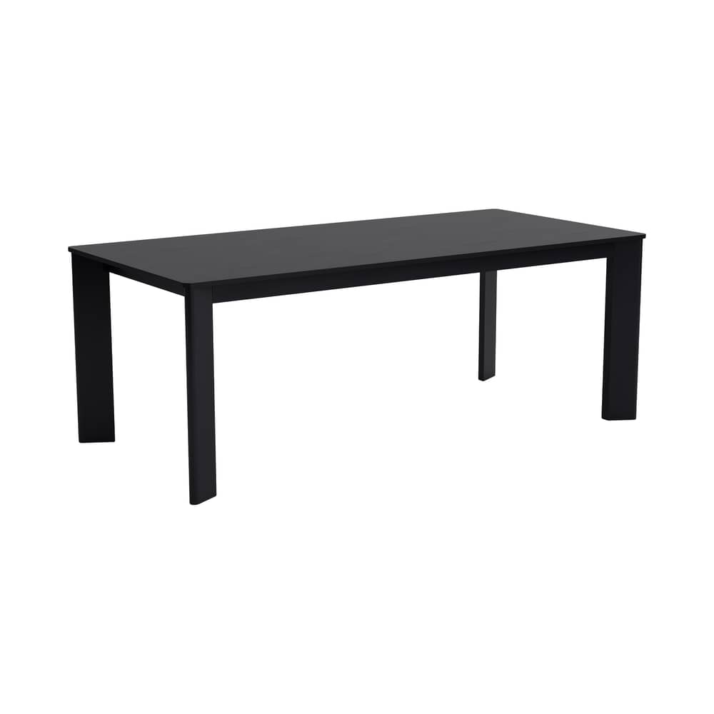 Table rectangulaire Chisel 30 bois noir / 200 x 95 cm - Hay - Noir - Placage de chêne laqué