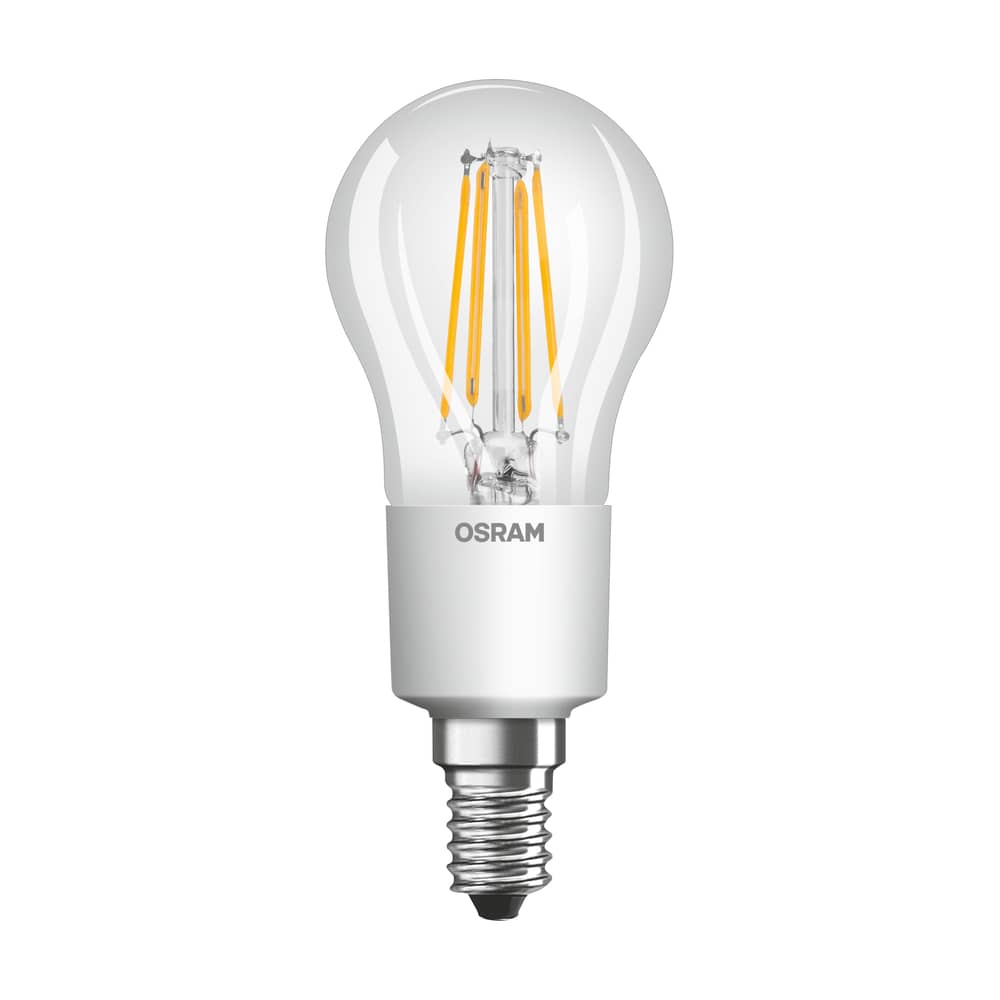 Ampoule LED E14 dimmable Mini Globe P45 Clear / 3,4W (= 40W) - Blanc chaud - Osram - Transparent - Verre