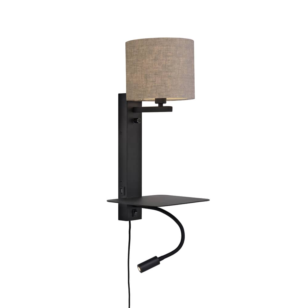 Applique da parete in ottone oro con paralumi 2 luci MS-373