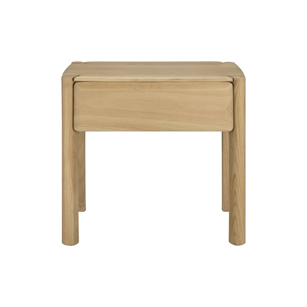 PI Bedside table natural wood / 1 Drawer - Ethnicraft - Natural Oiled Oak - Oiled solid oak