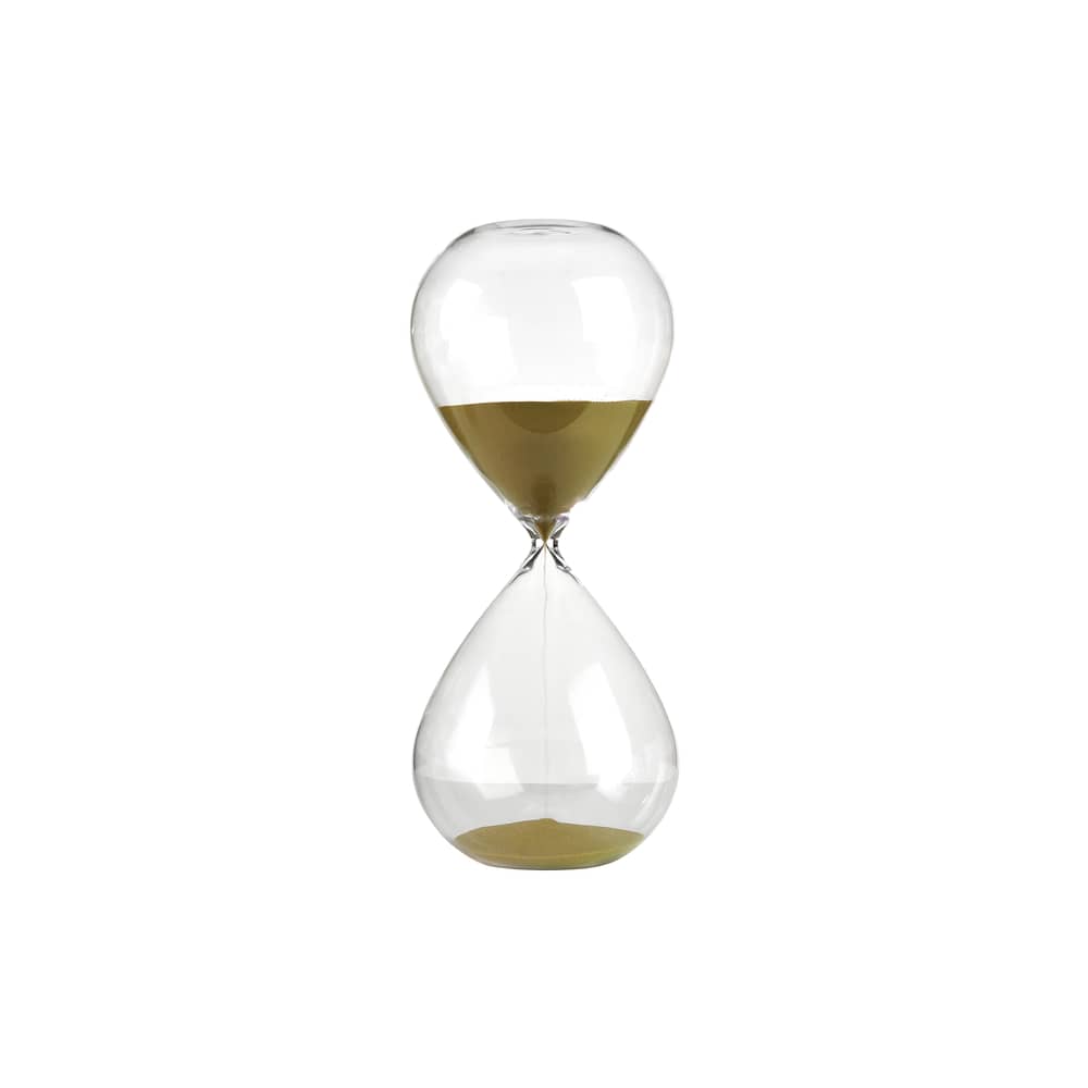 Sablier Ball Large / 2 heures - H 38 cm - Pols Potten - Or - Verre