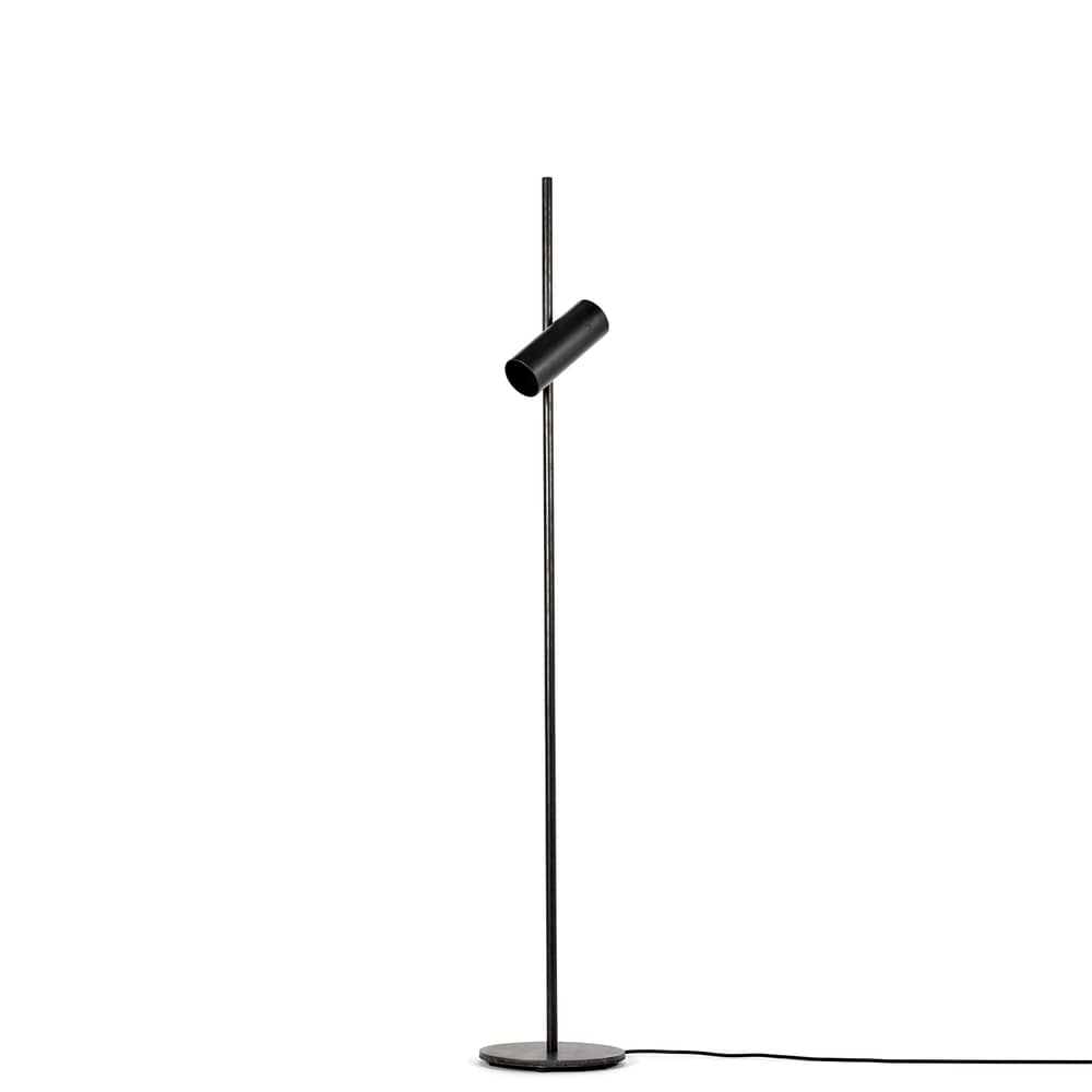 Lampada a stelo Sofisticato NR.15 metallo nero / Lampada da lettura - H 140 cm / Riflettori puntati su - Serax - H 140 cm / Acciaio ossidato blu - Acciaio