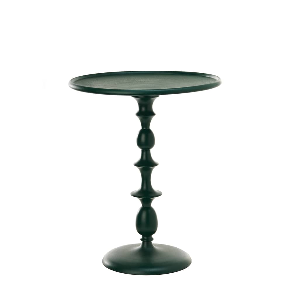 Table d\'appoint Classic métal vert / Ø 46 x H55 cm - Fonte aluminium - POLSPOTTEN - Vert foncé - Fonte d\'aluminium laquée