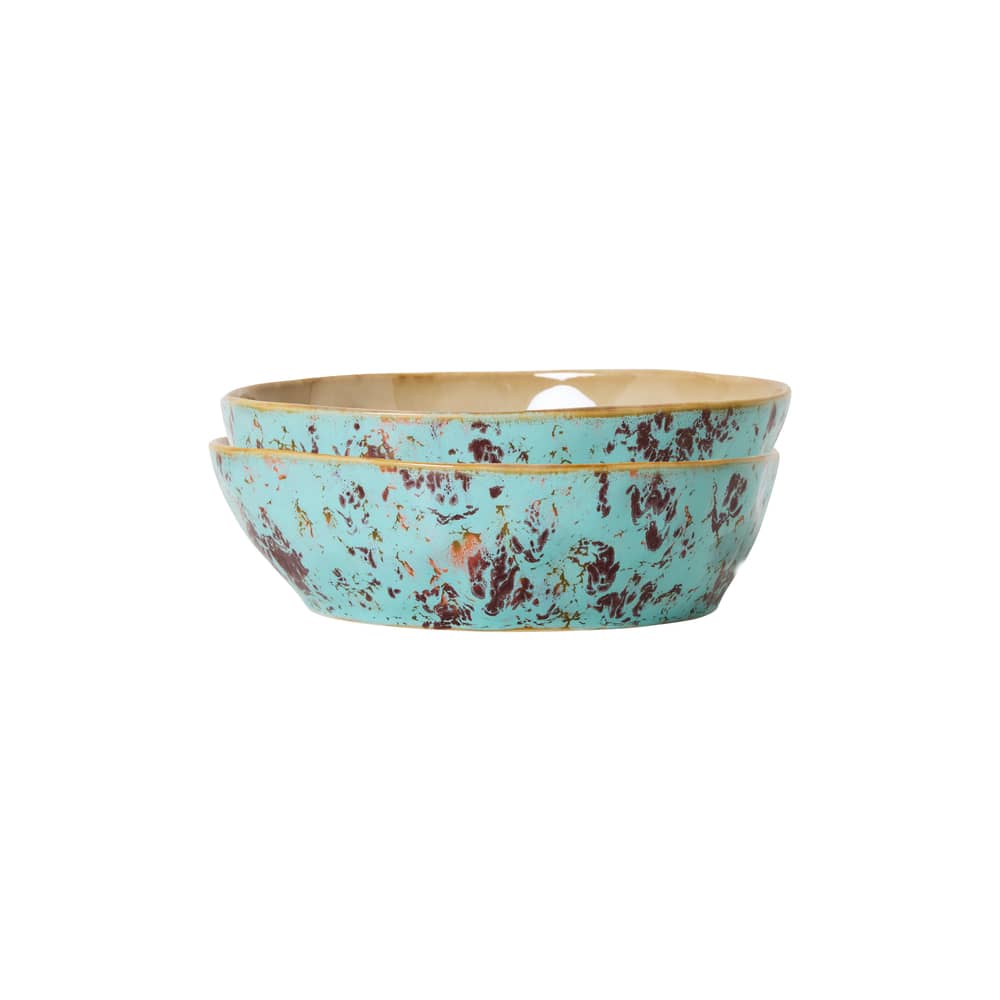 Assiette creuse 70s ceramics HK LIVING / Bol à pâtes - Set de 2 / Ø 18. ...