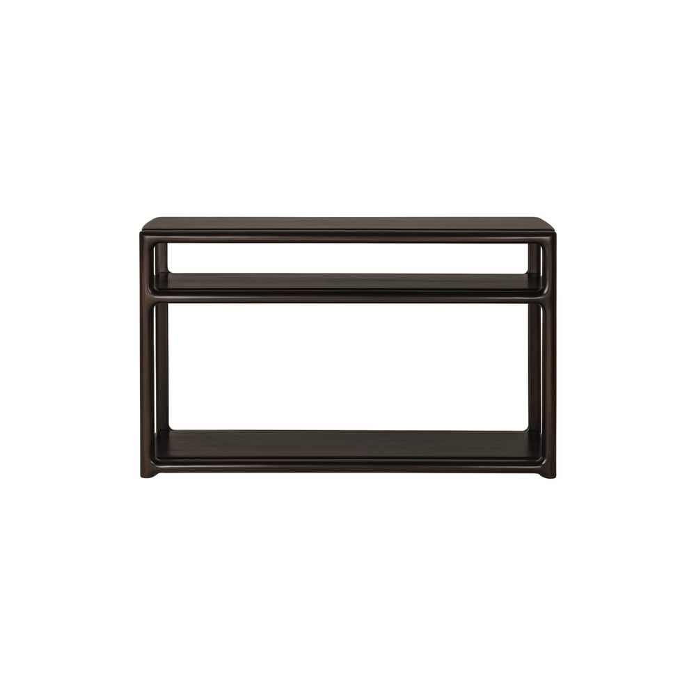 Console Eda bois marron / L 131 x P 40 x H 78 cm - Ethnicraft - Acajou brun foncé - Acajou massif