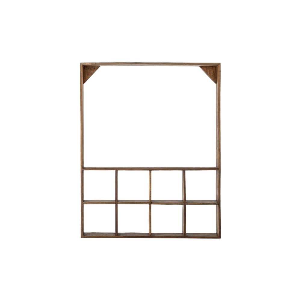 Mensola a muro Marino legno marrone / Utensile - L 70 x P 10 x H 88 cm / Legno ricicclato - Bloomingville - Legno scuro - Legno ricicclato