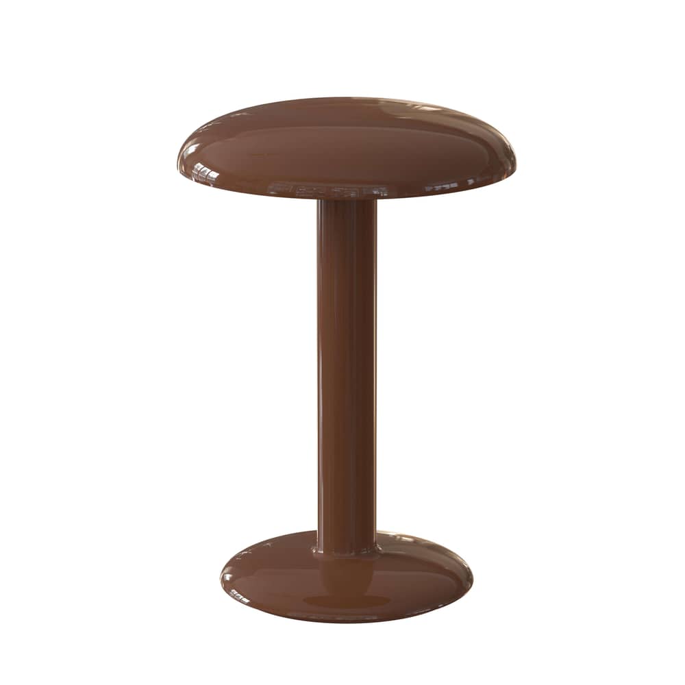 Gustave LED Wireless rechargeable lamp metal brown / Ø 16 x H 23 cm - Aluminium - Flos - Lacquered brown - Aluminium