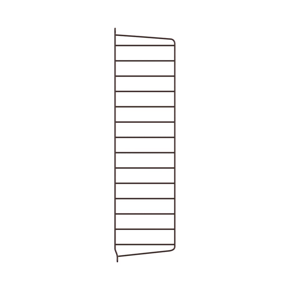 Montant mural / à l\'unité - H 75 x P 20 cm - String Furniture - Marron foncé - Acier laqué