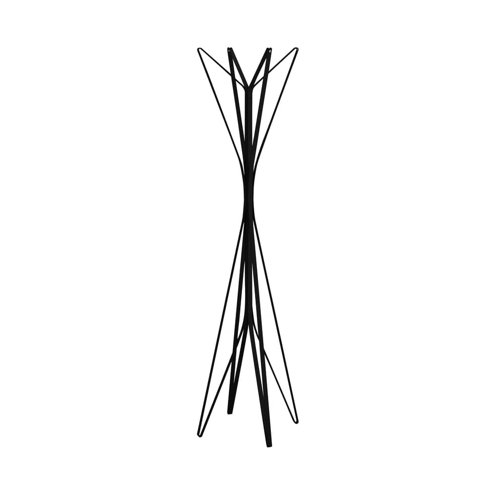 Portemanteau sur pied Aster métal noir / Alessandro Dubini - 2010 - Zanotta - Noir - Acier laqué