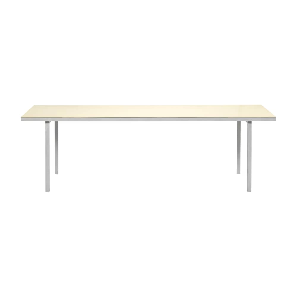 Tavolo rettangolare Alu table metallo beige / 240 x 85 cm - (interno/esterno) - valerie objects - Avorio - Alluminio