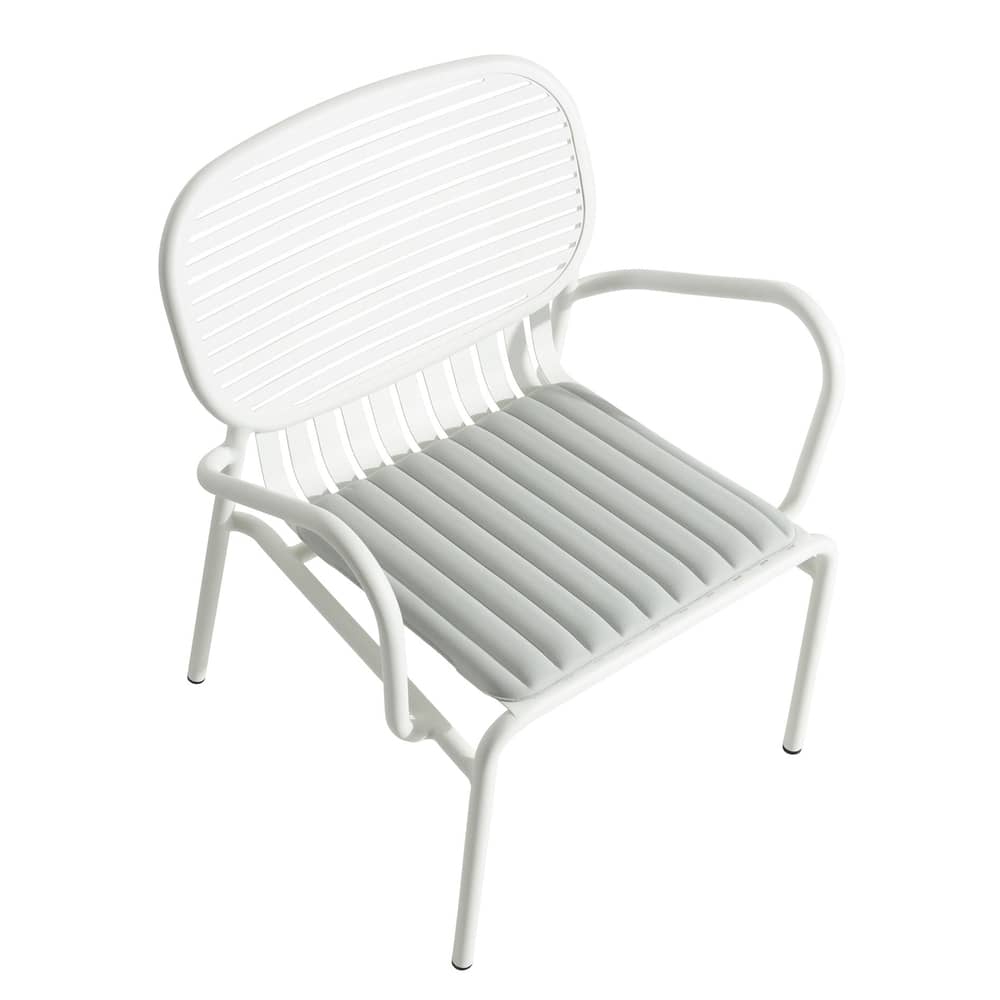 Accessoire  tissu gris / Coussin assise Week-End - Large / 48 x 42 cm / Seconde vie - Petite Friture - Gris Perle - Polyester